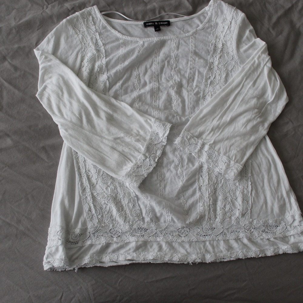 White long sleeve shirt